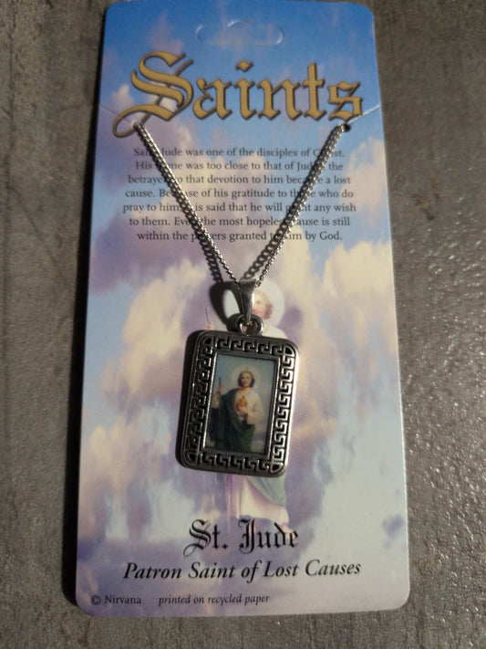 Saint Jude Pewter Pendant