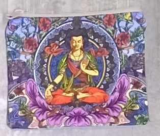 4" x 4.5" Zipper Bag Buddha Floral