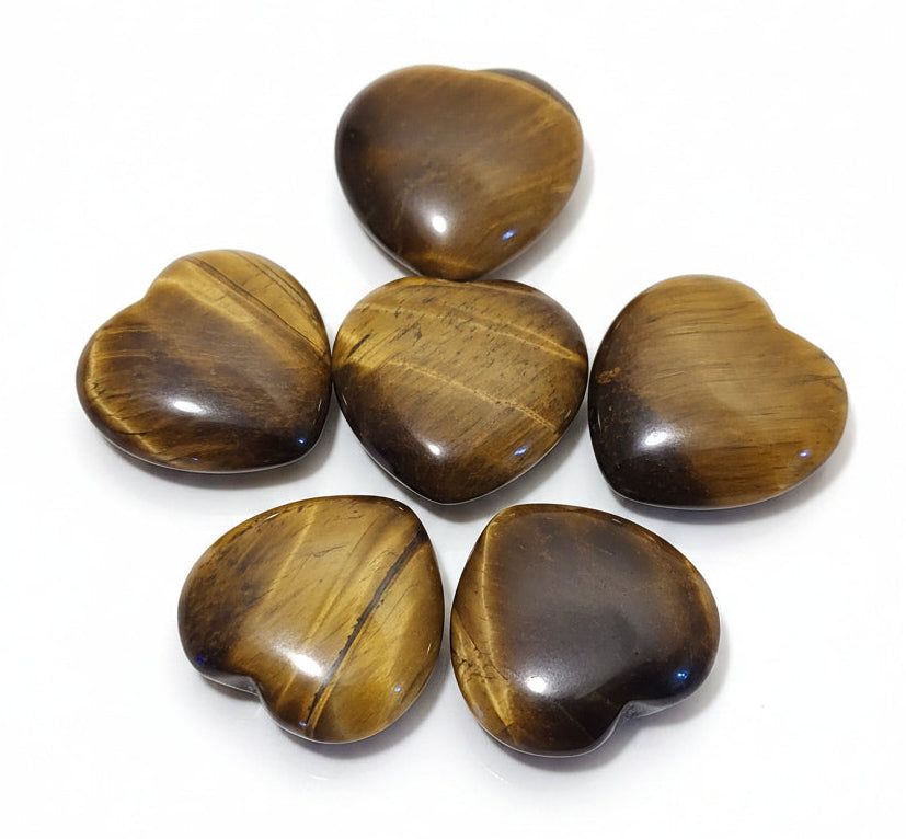 Tiger Eye 1" Heart