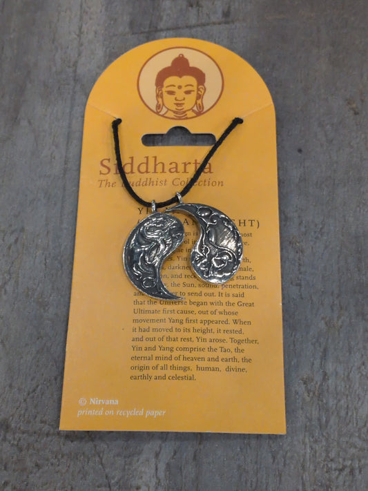 Siddharta/ Buddhist Collection Yin Yang Pewter Pendant