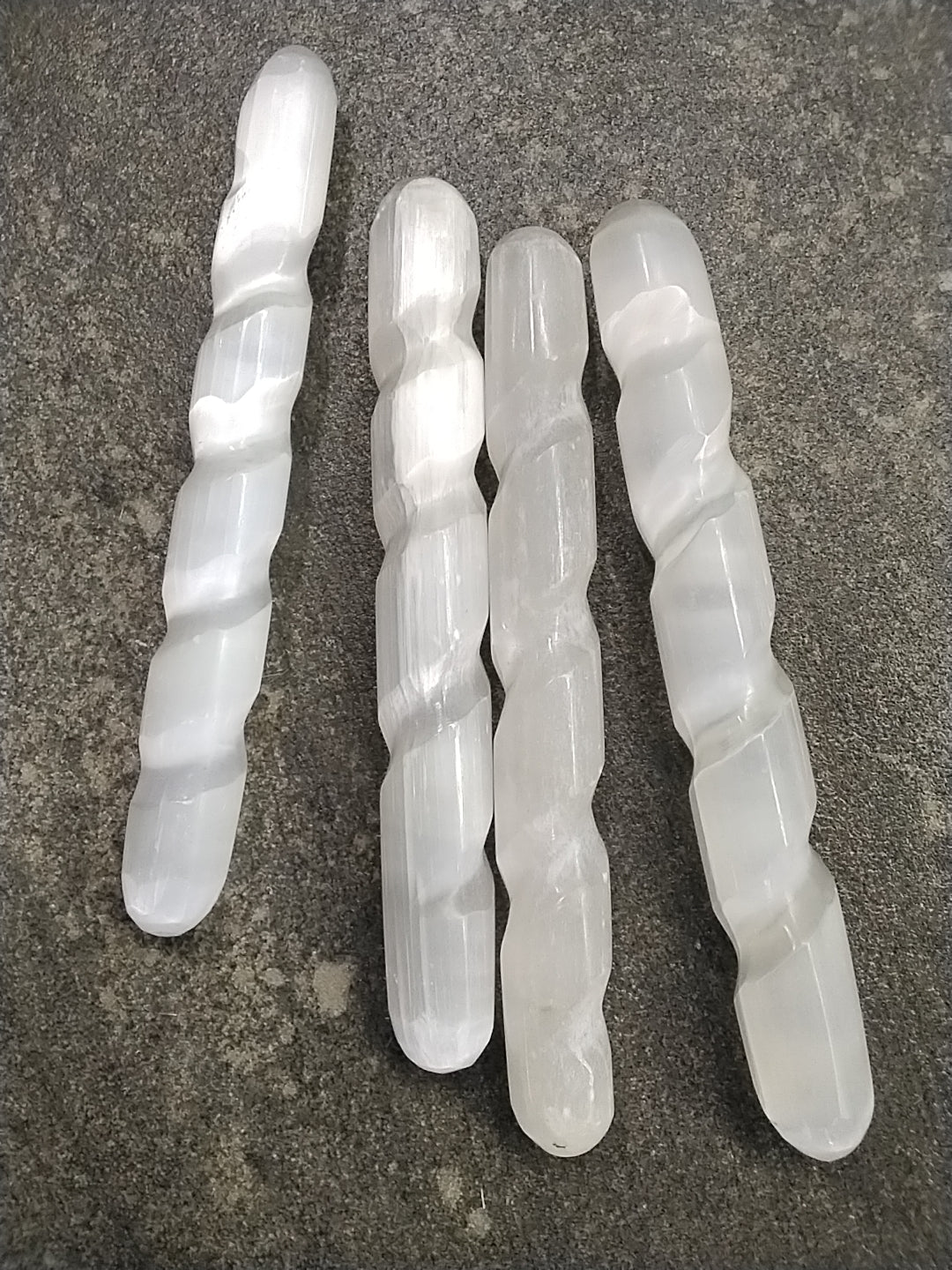 Polished Spiral Rounded Selenite Wand