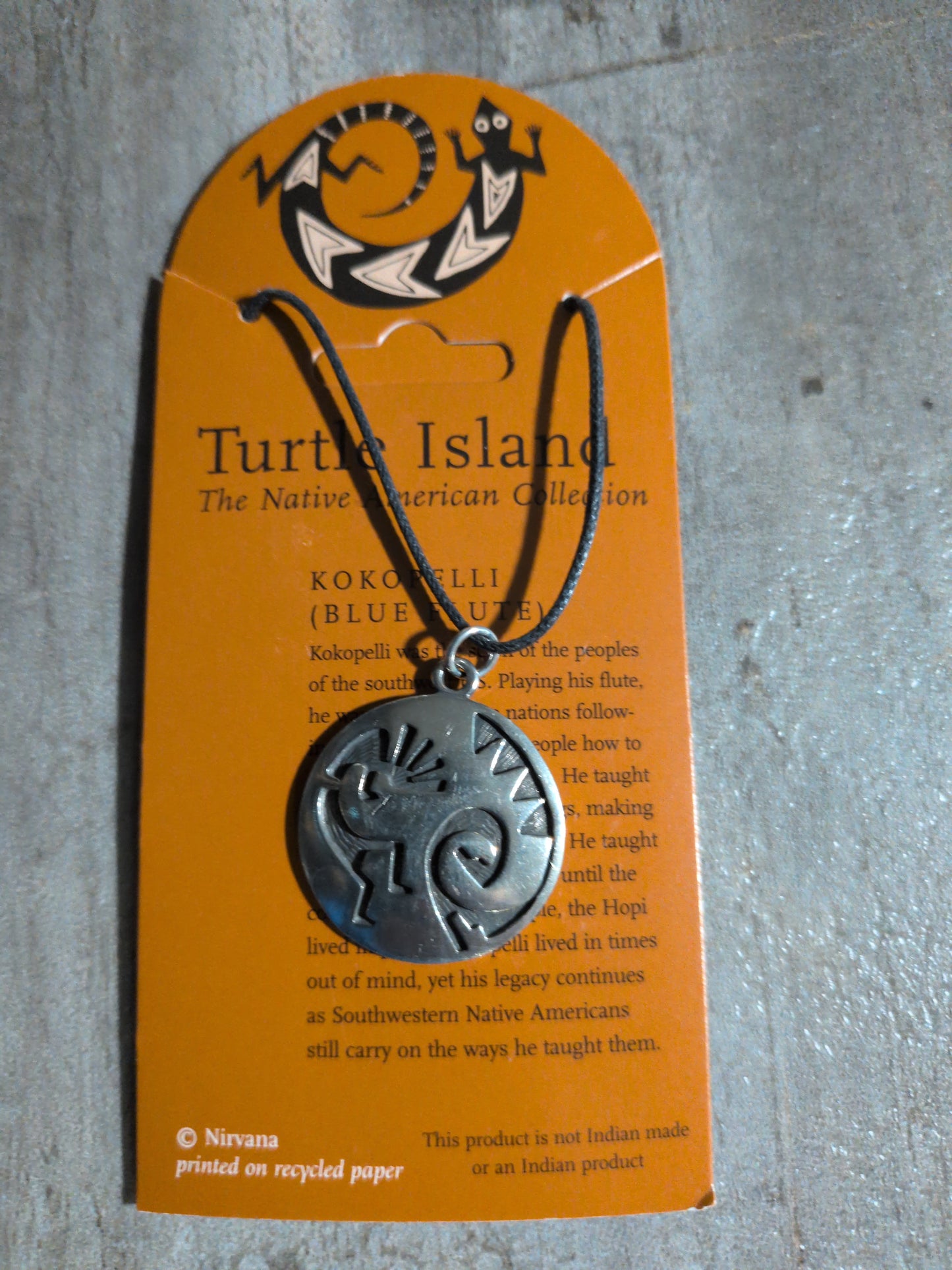 Turtle Island (Native American Collection) Kokopelli Pewter Pendant