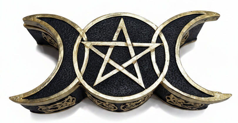 Triple Moon Black & Gold Box