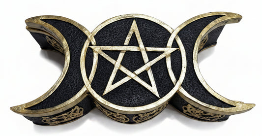 Triple Moon Black & Gold Box