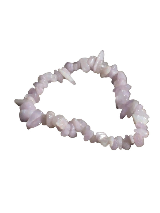 Elastic Chips Bracelet - Kunzite