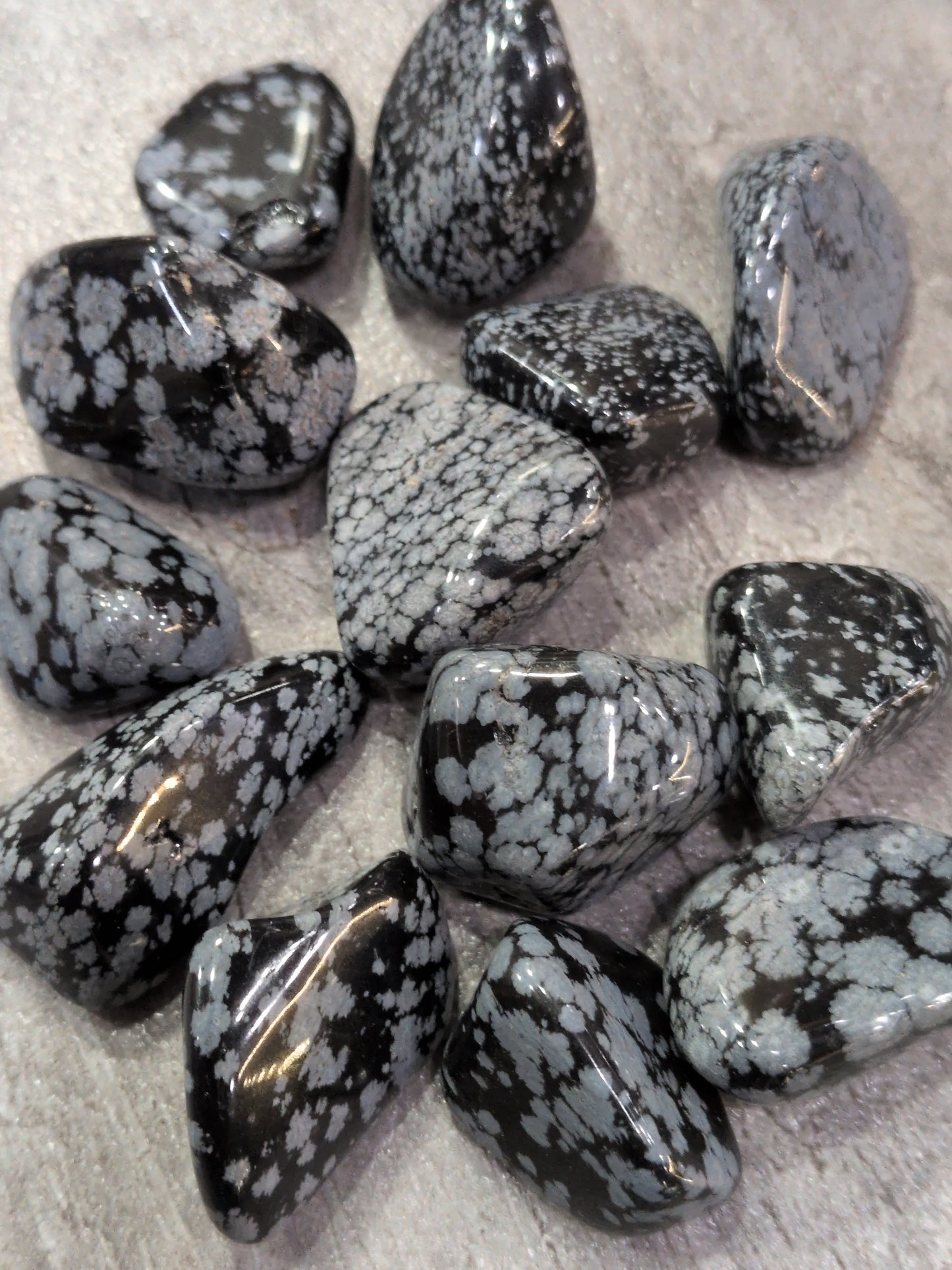 Snowflake Obsidian Tumbled stone