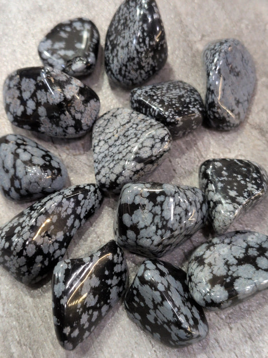 Snowflake Obsidian Tumbled stone
