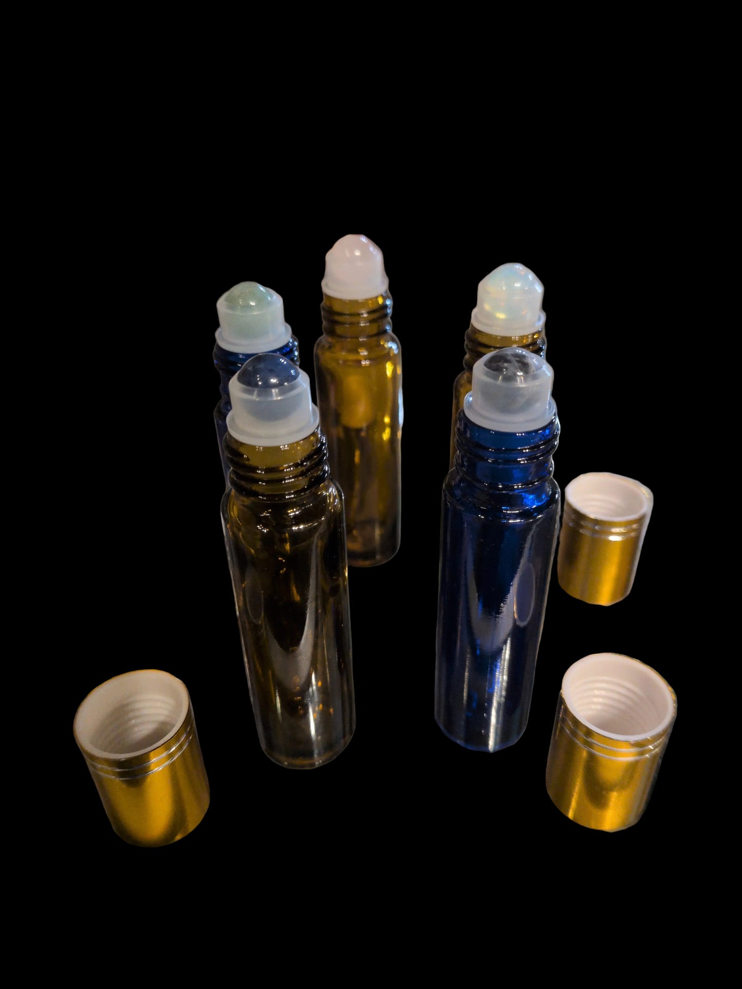 Assorted Empty Gemstone Roller Bottles