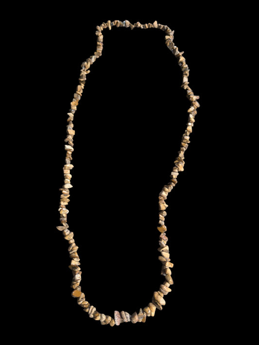 Gemstone Chips Necklace- Picture Jasper