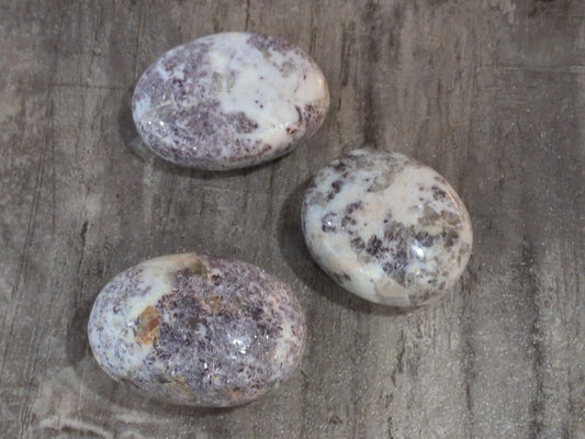 Lepidolite palm stone
