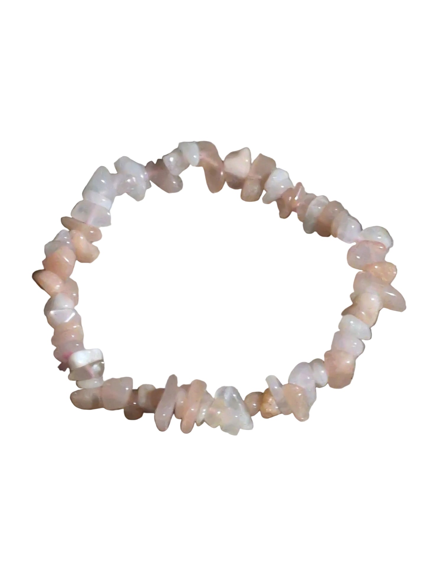Elastic Chips Bracelet - Two Color Moonstone