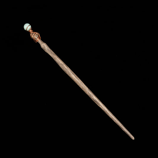 Amazonite & Wood Wand