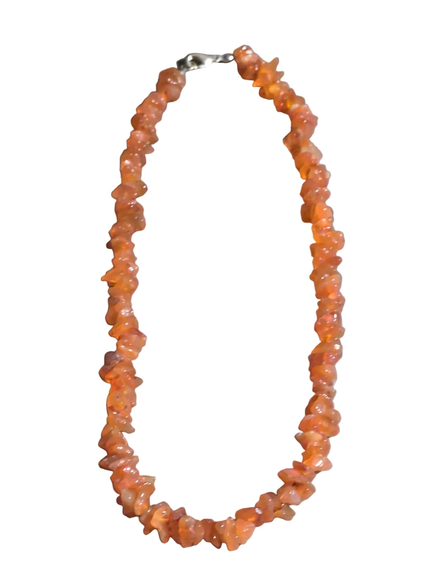 Gemstone Chips Choker- Carnelian