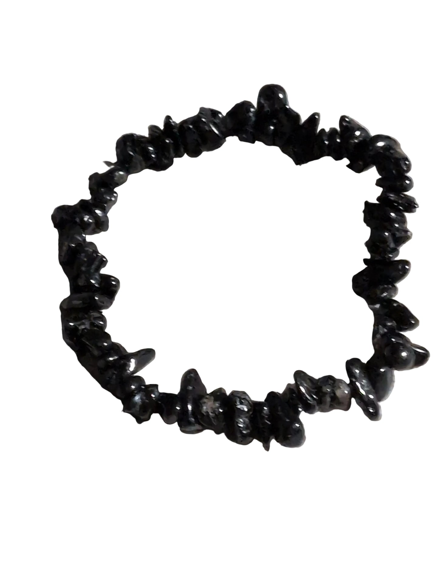 Elastic Chips Bracelet - Black Tourmaline
