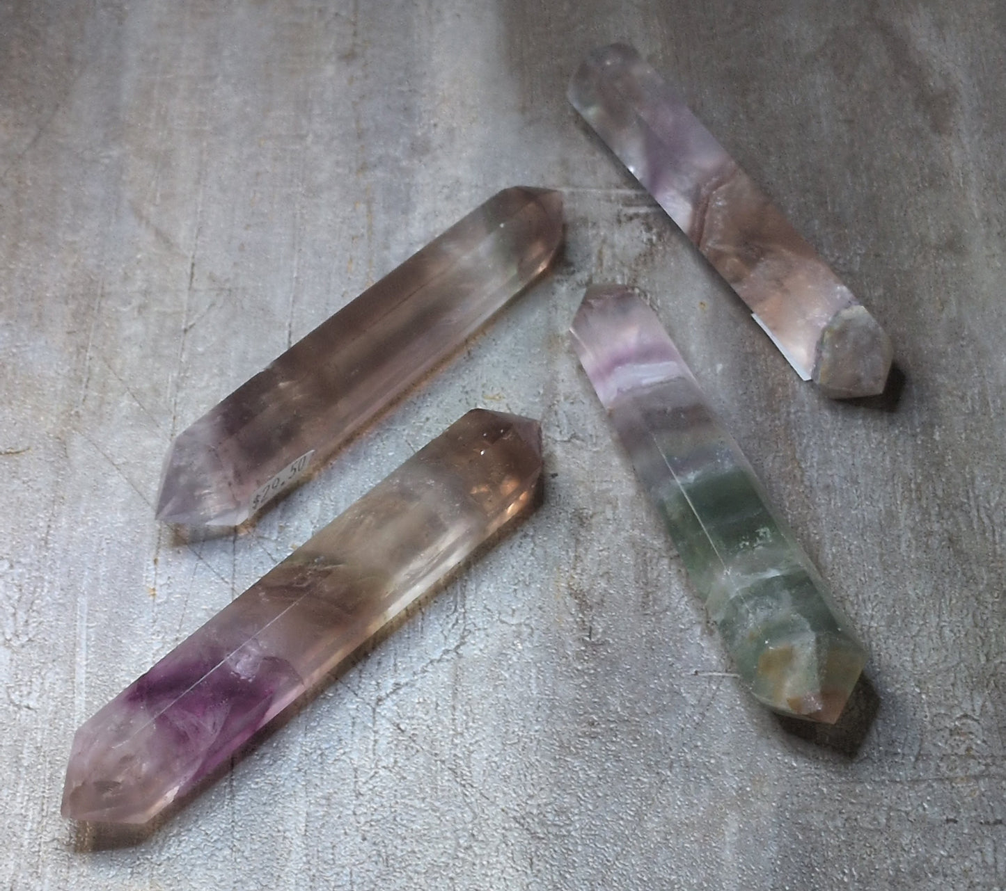 Large Double Terminated Flourite Wand