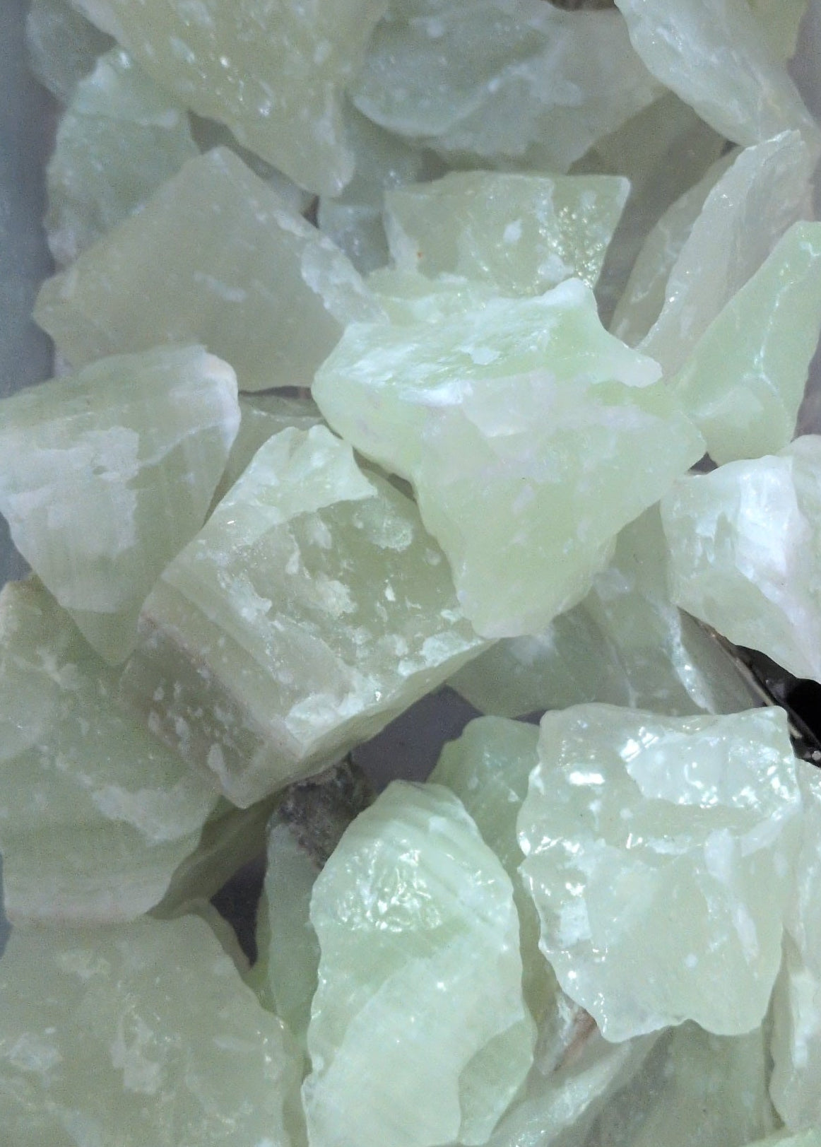 Rough Green Calcite stone