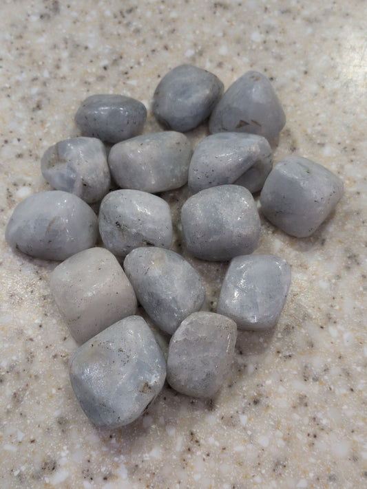 Blue Calcite Tumbled stone