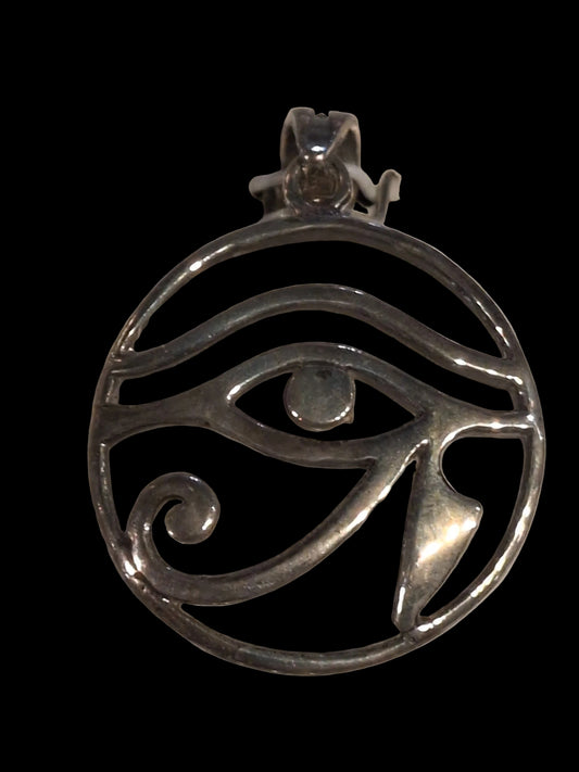 Eye of Horus Sterling Silver Pendant