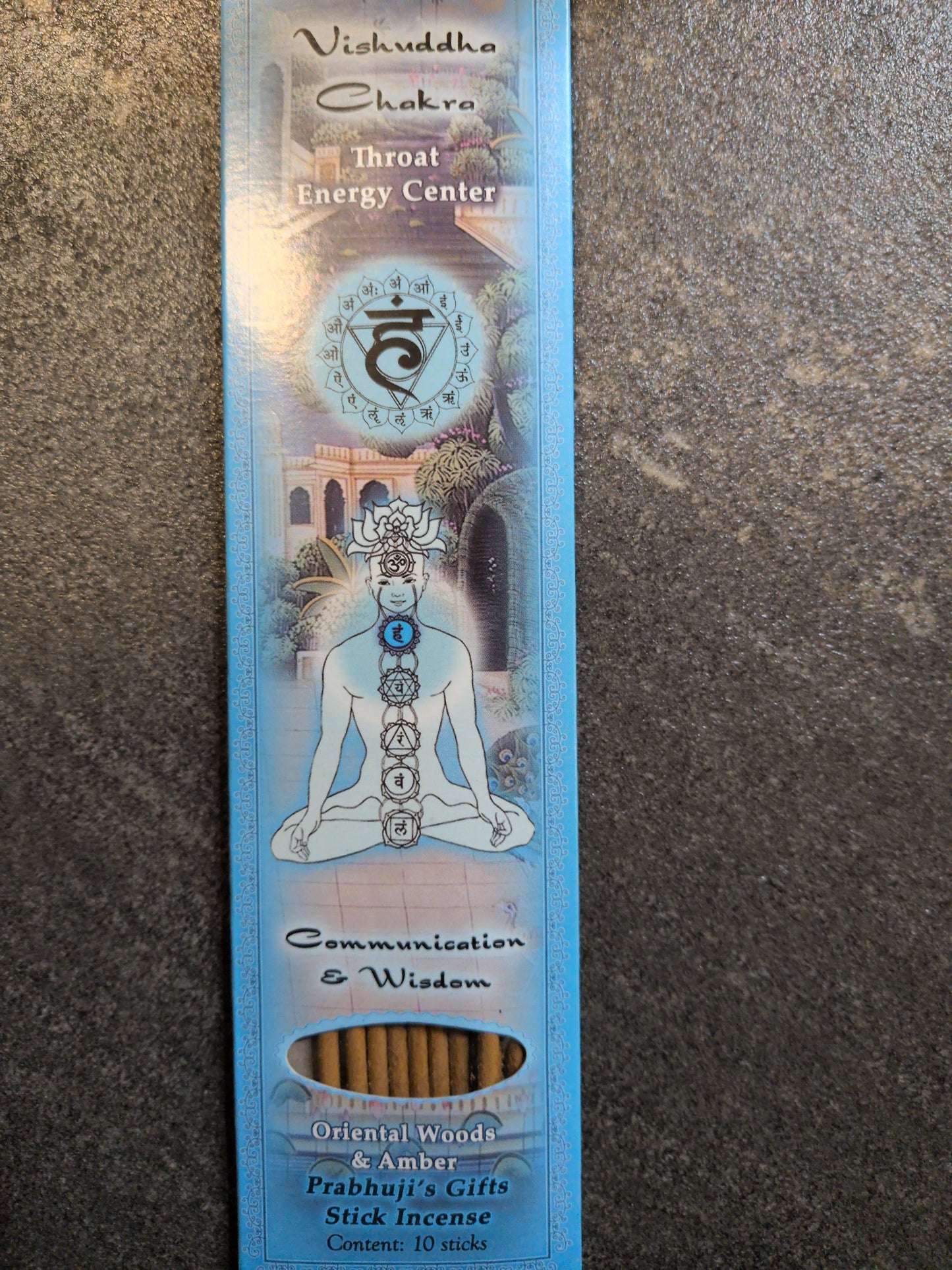 Prabhuji's Incense 10 sticks Vishuddha/ Throat Chakra