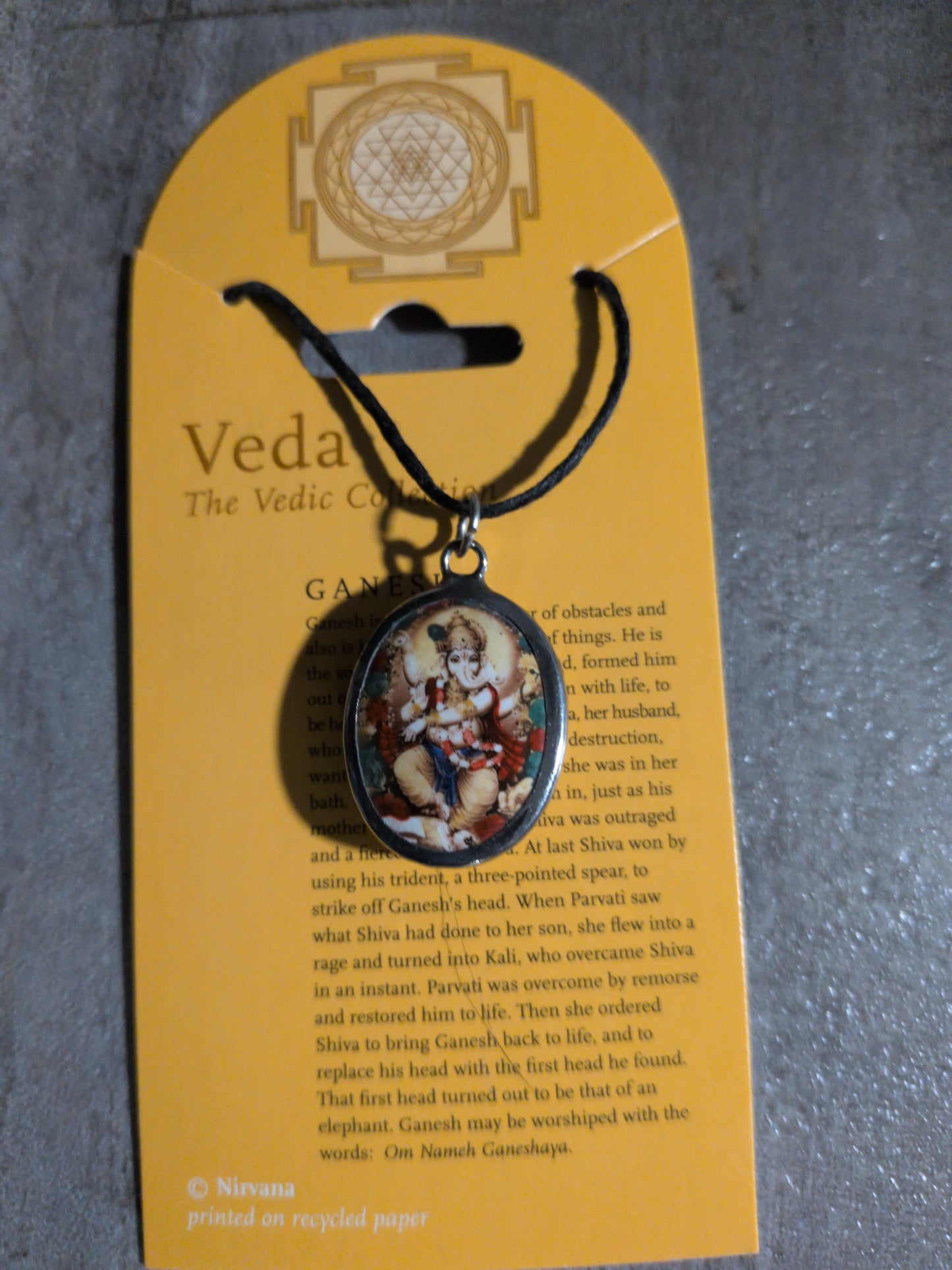 Veda / Vedic Collection Ganesh (ceramic) Pendant