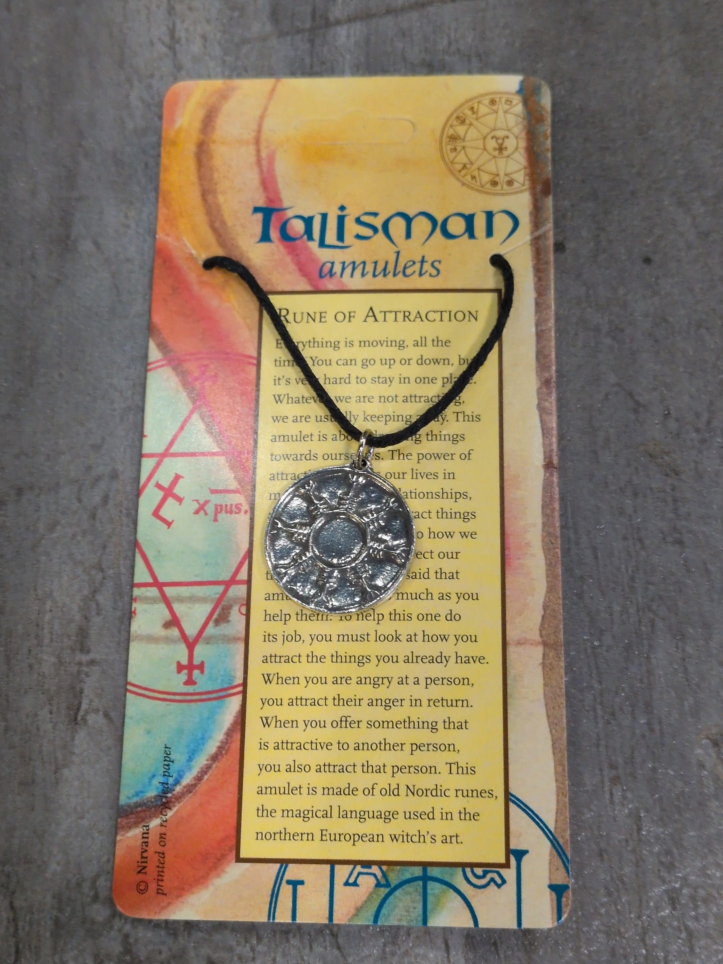 Talisman Amulets Talisman of Attraction Pewter Pendant