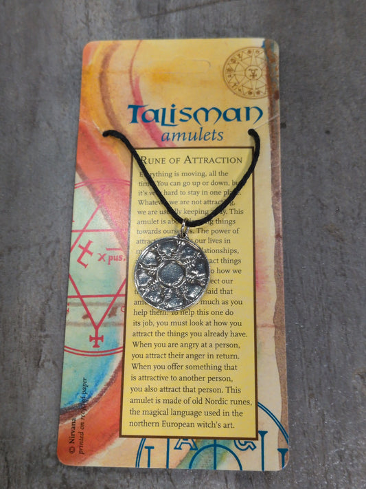 Talisman Amulets Talisman of Attraction Pewter Pendant