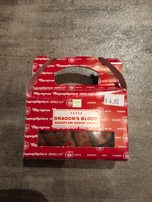 Satya Dragons Blood Backflow Cones