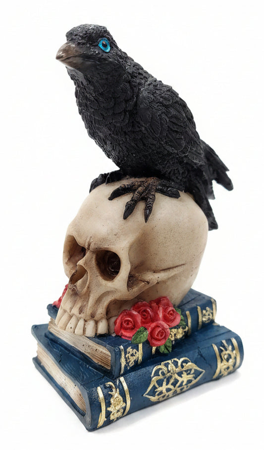 Raven on Skull W/Books
