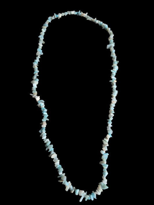 Gemstone Chips Necklace- Amazonite