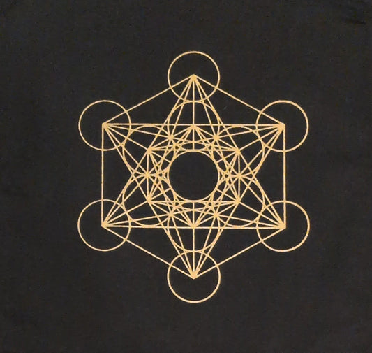 12"x12" Megatron Cube Fabric Crystal Grid
