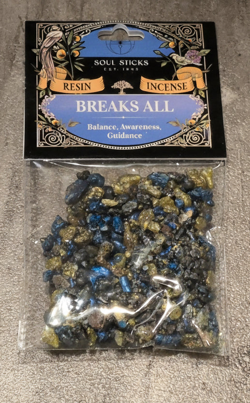 Soul Sticks Resin Incense Breaks All