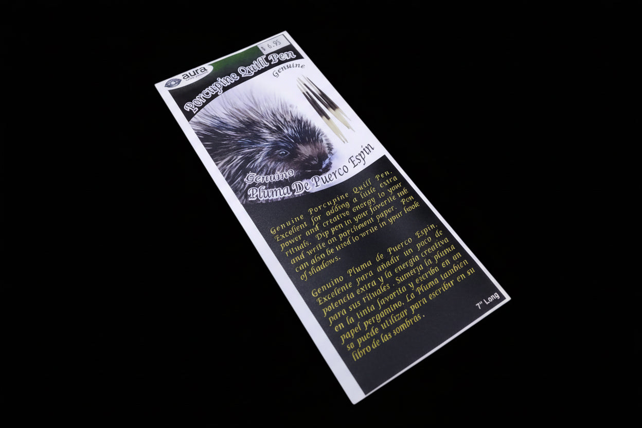 Porcupine Quill Pen