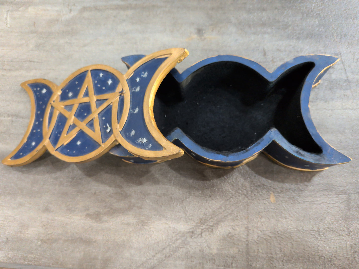 Pentagram Moon phases acrylic box