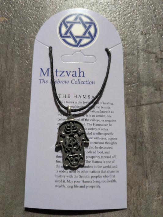 Mitzvah collection The Hamsa Pewter Pendant