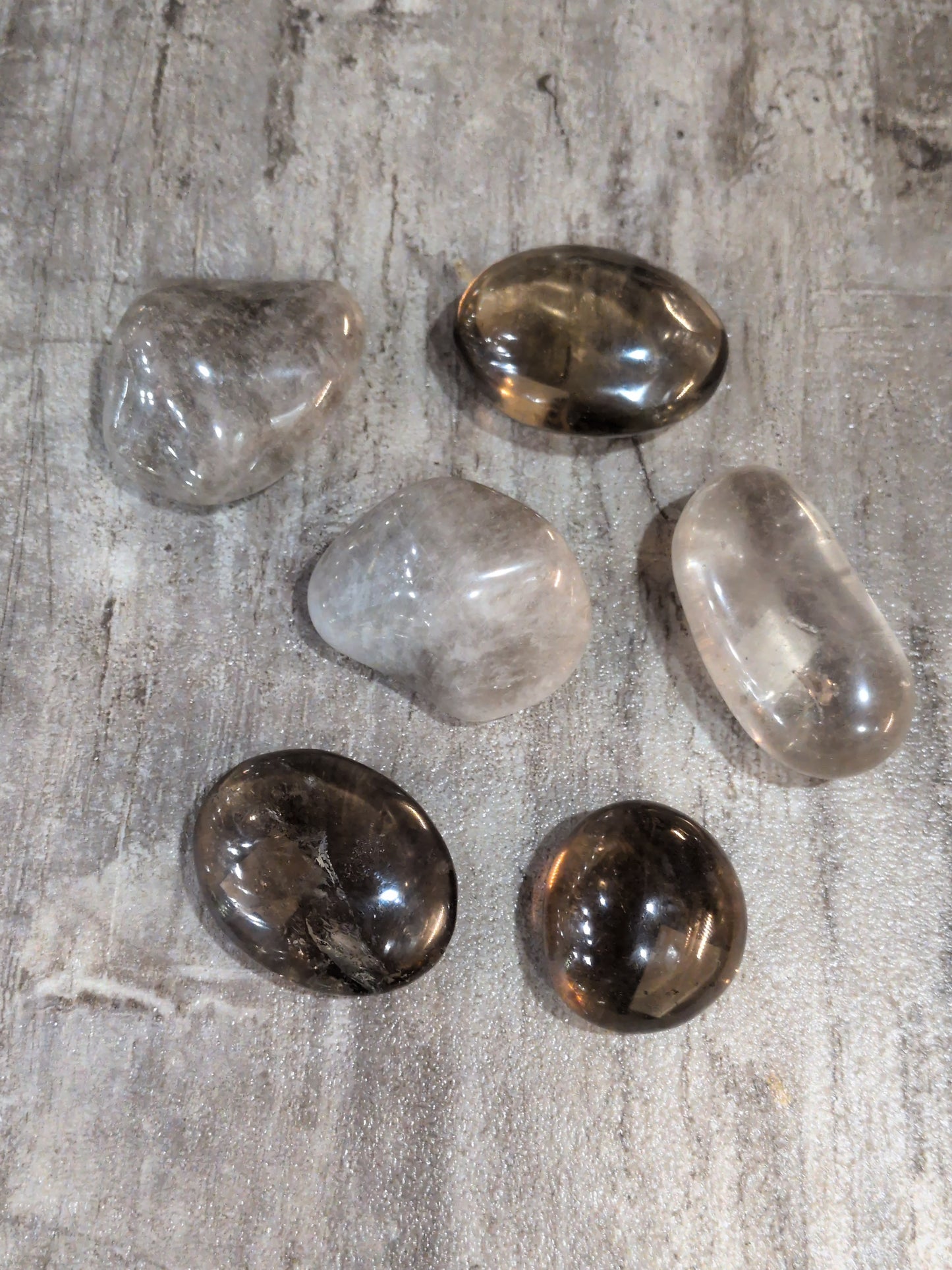 Smokey Quartz palm stone Priced Each