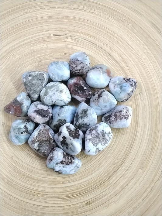 Large Larimar Tumbled stone