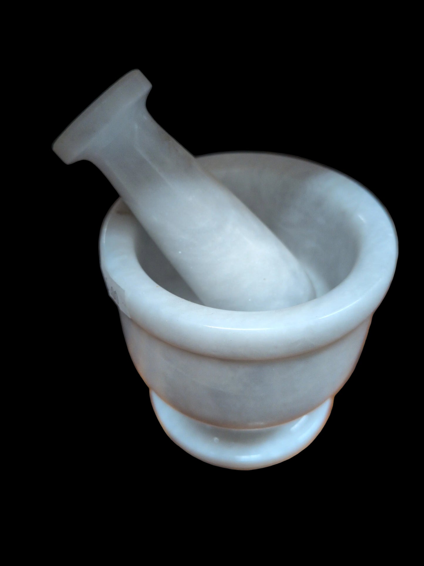 3.5" White Marble Mortor and Pestal