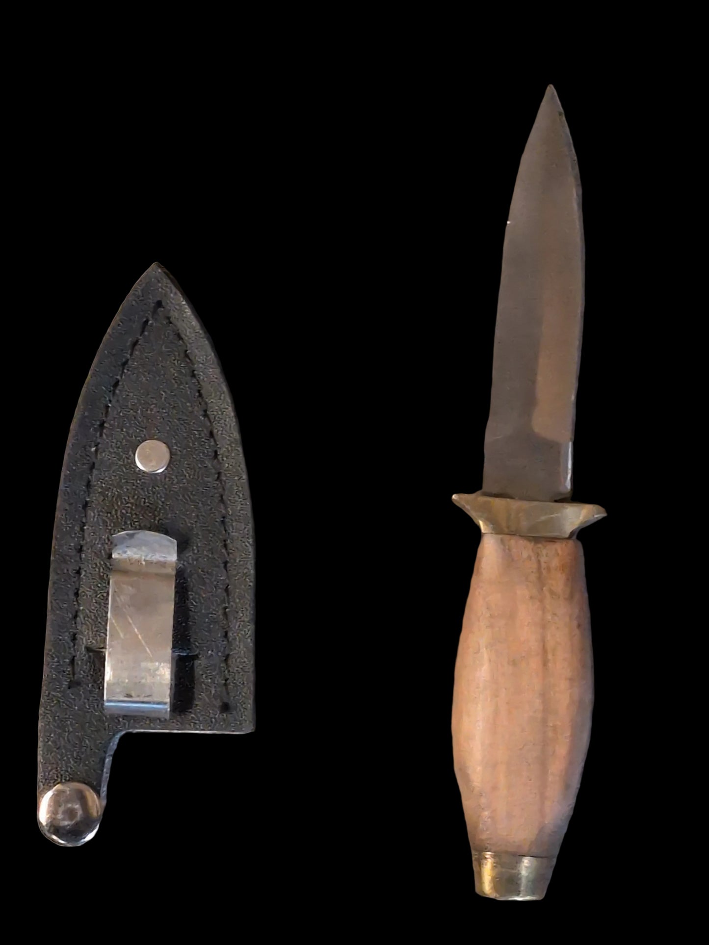 5" Natural Wood Handle Boot Knife- Athame