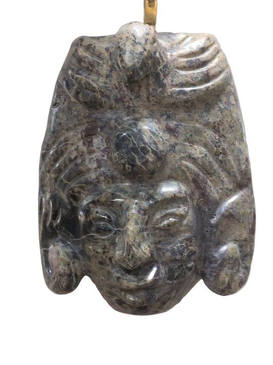 Aztec Soapstone Mask (Mexico) Falcon