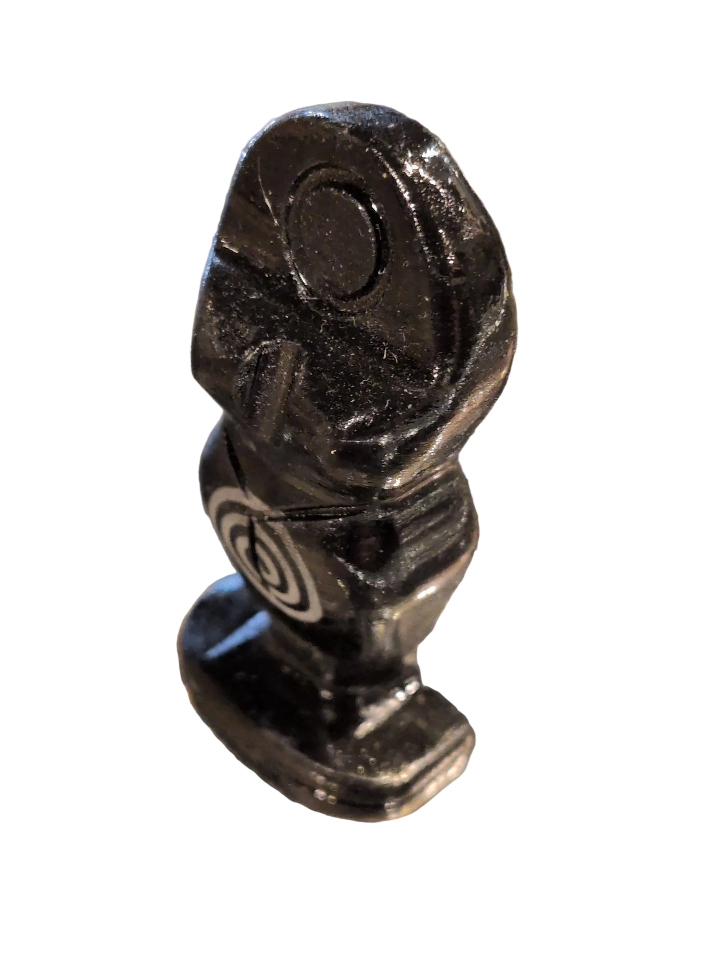 1.5" Black Spiral Goddess figurine