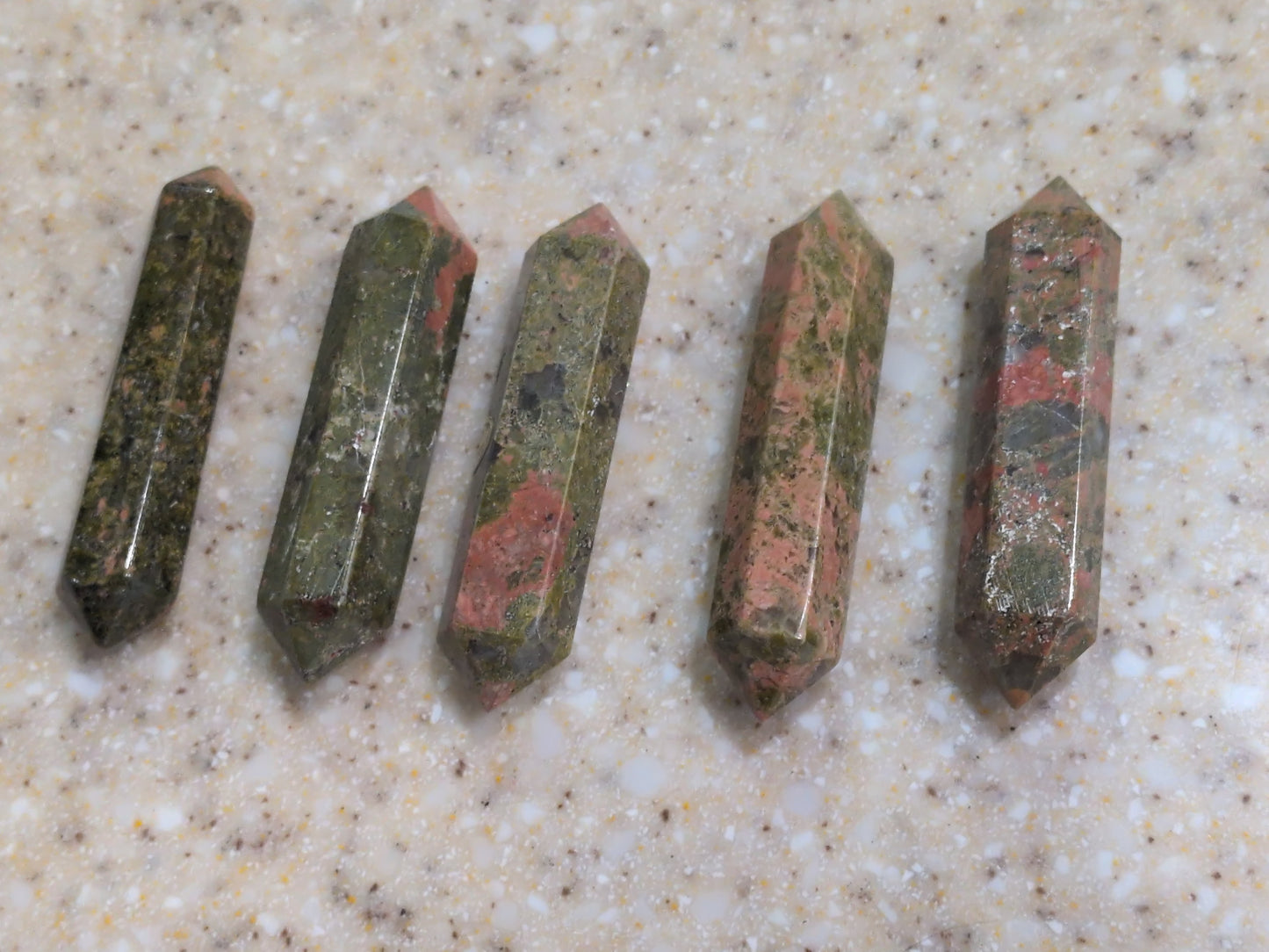 Unakite Double point wand
