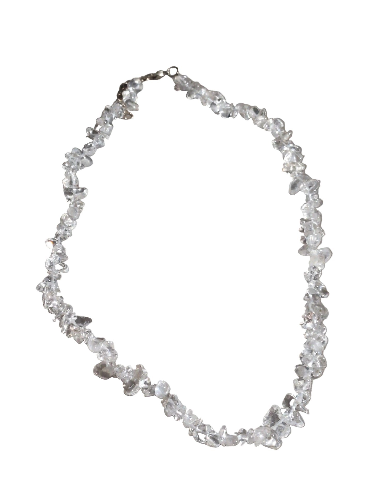 Gemstone Chips Choker- Clear Quartz