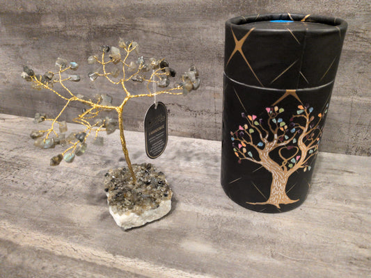 Soul Sticks Rough Stone Base (chips) Gemstone Tree - Labradorite