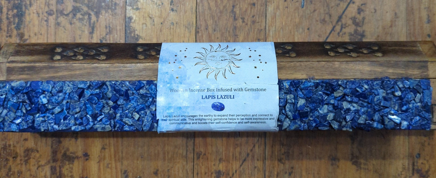 Soul Sticks Incense Coffin Box Infused w/ Gemstones