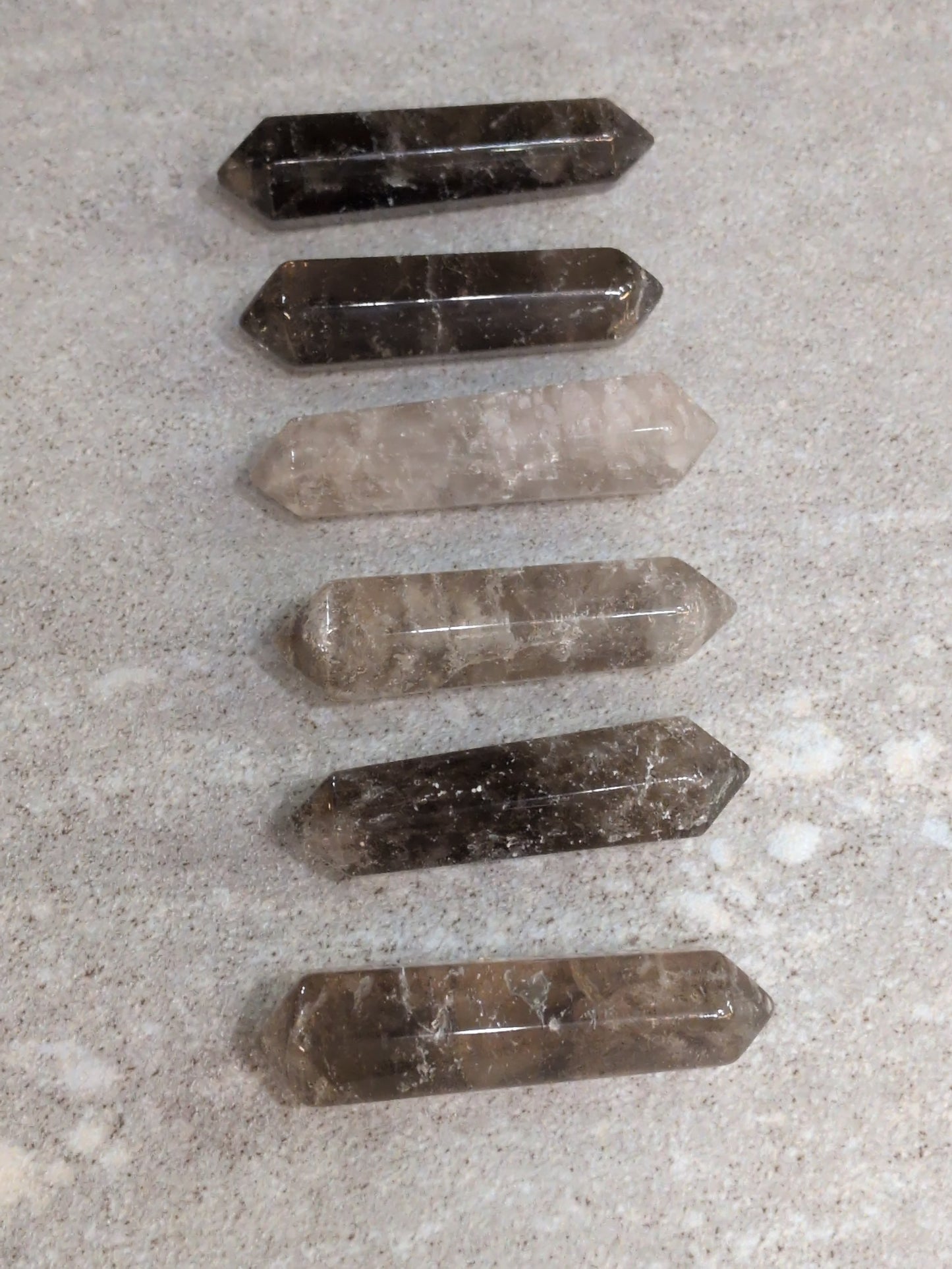 Smokey Quartz double point wand
