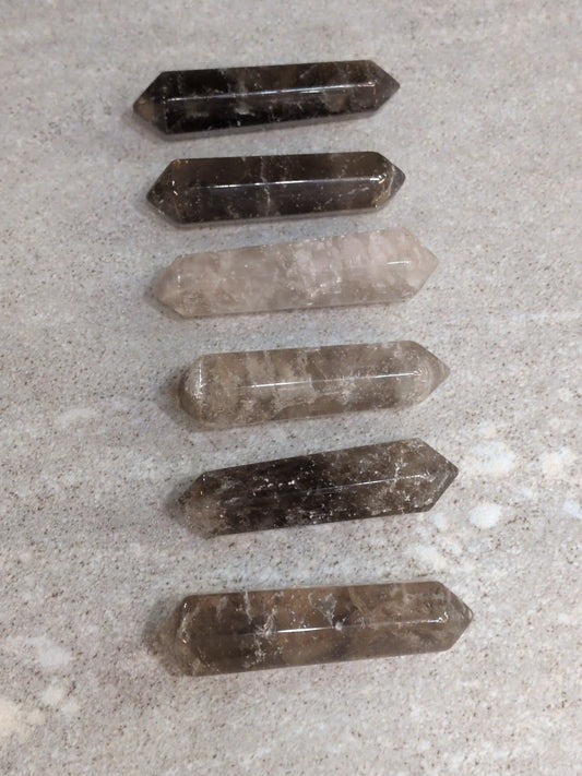 Smokey Quartz double point wand