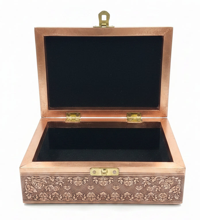 Lotus Copper Plated Box