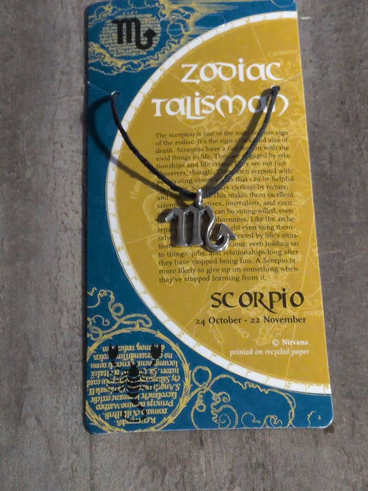 Zodiac Talisman Scorpio Pewter Pendant