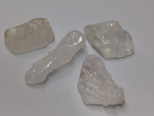 Rough White (Clear) Calcite stone