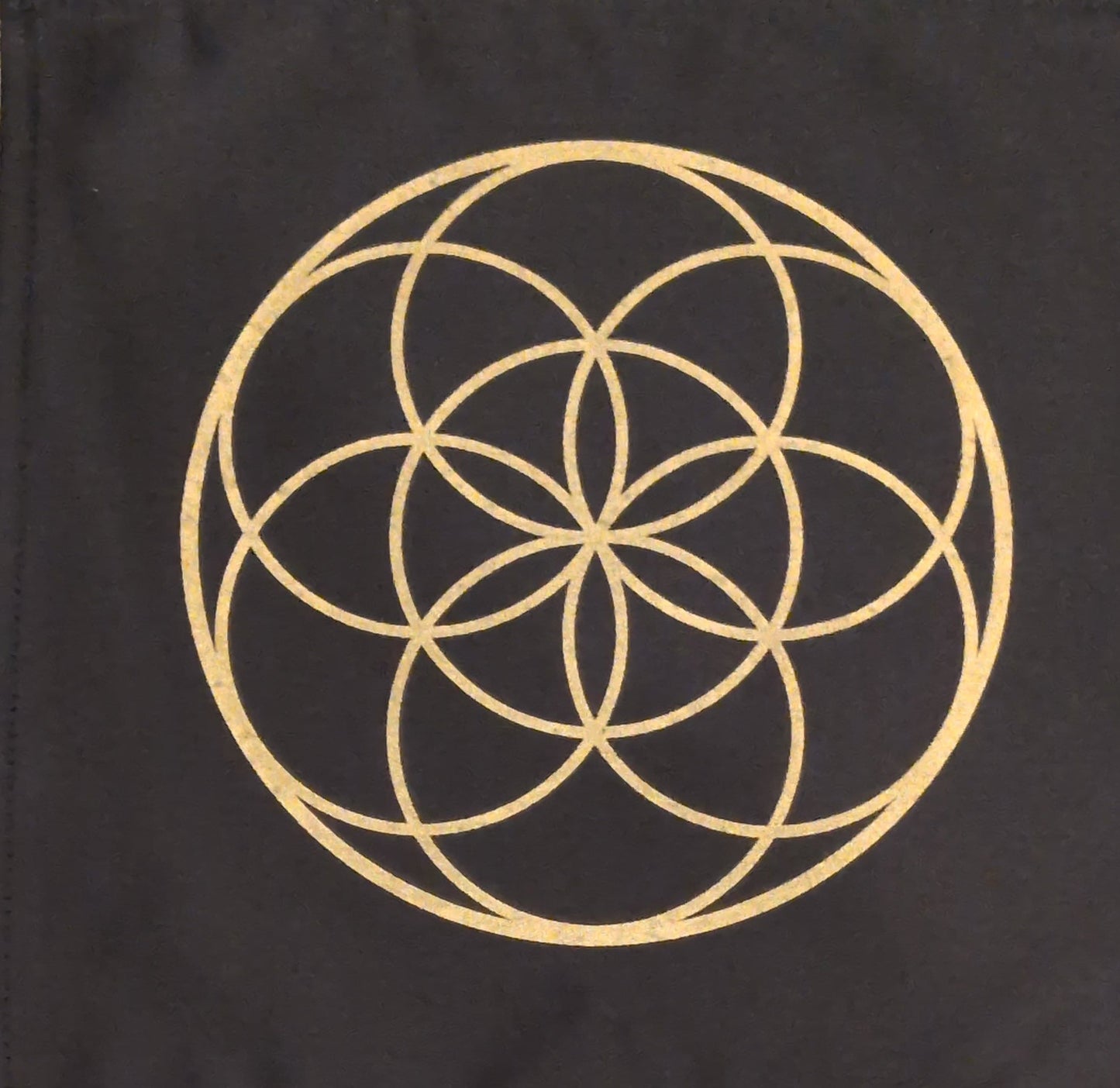 12"x12" Seed of Life Fabric Crystal Grid